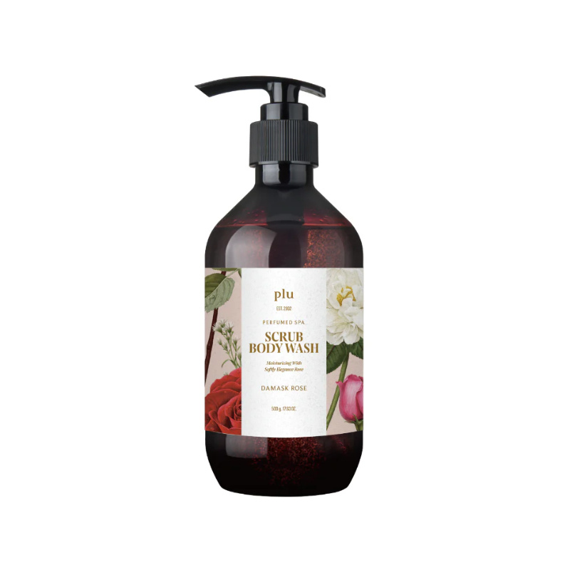 plu Perfumed Spa Scrub Body Wash Damask Rose 500g