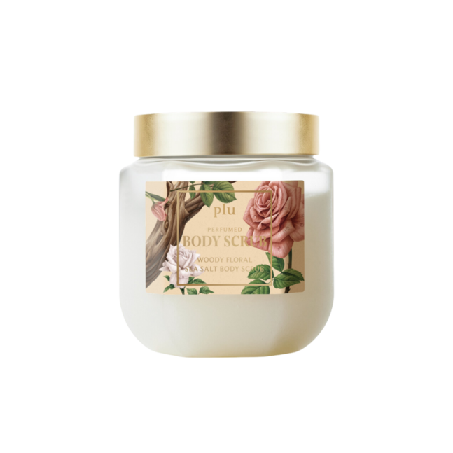 Plu Perfumed Sea Salt Body Scrub Woody Floral 500g