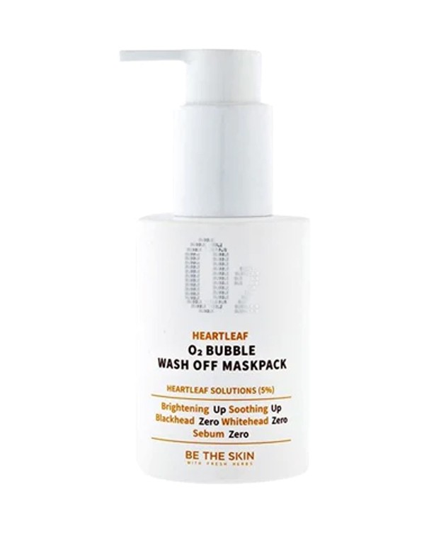 Be The Skin Heartleaf O2 Bubble wash off maskpack 120g