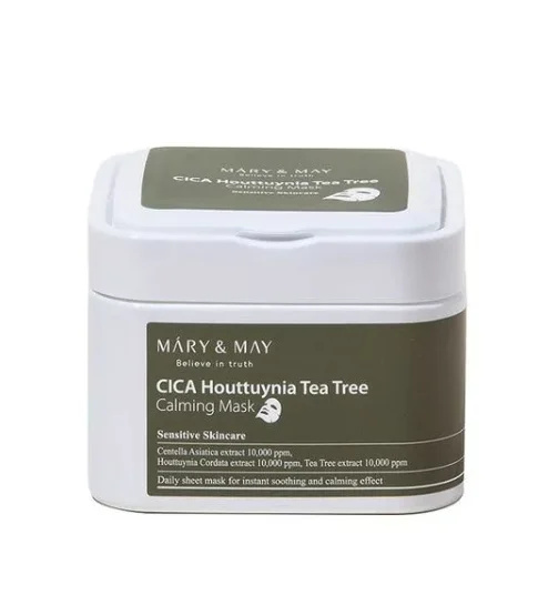 Mary\u0026may cica houttuynia tea tree calming mask 30pcs -400g