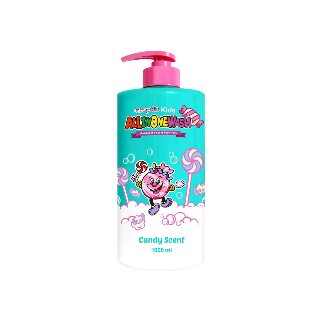 Funny Pia Kids Shampoo \u0026 Rinse Body Wash (Candy Scent) – 1000ml